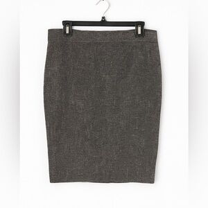 Ann Taylor Womens Charcoal Pencil Skirt | Size 12 | Office Classic